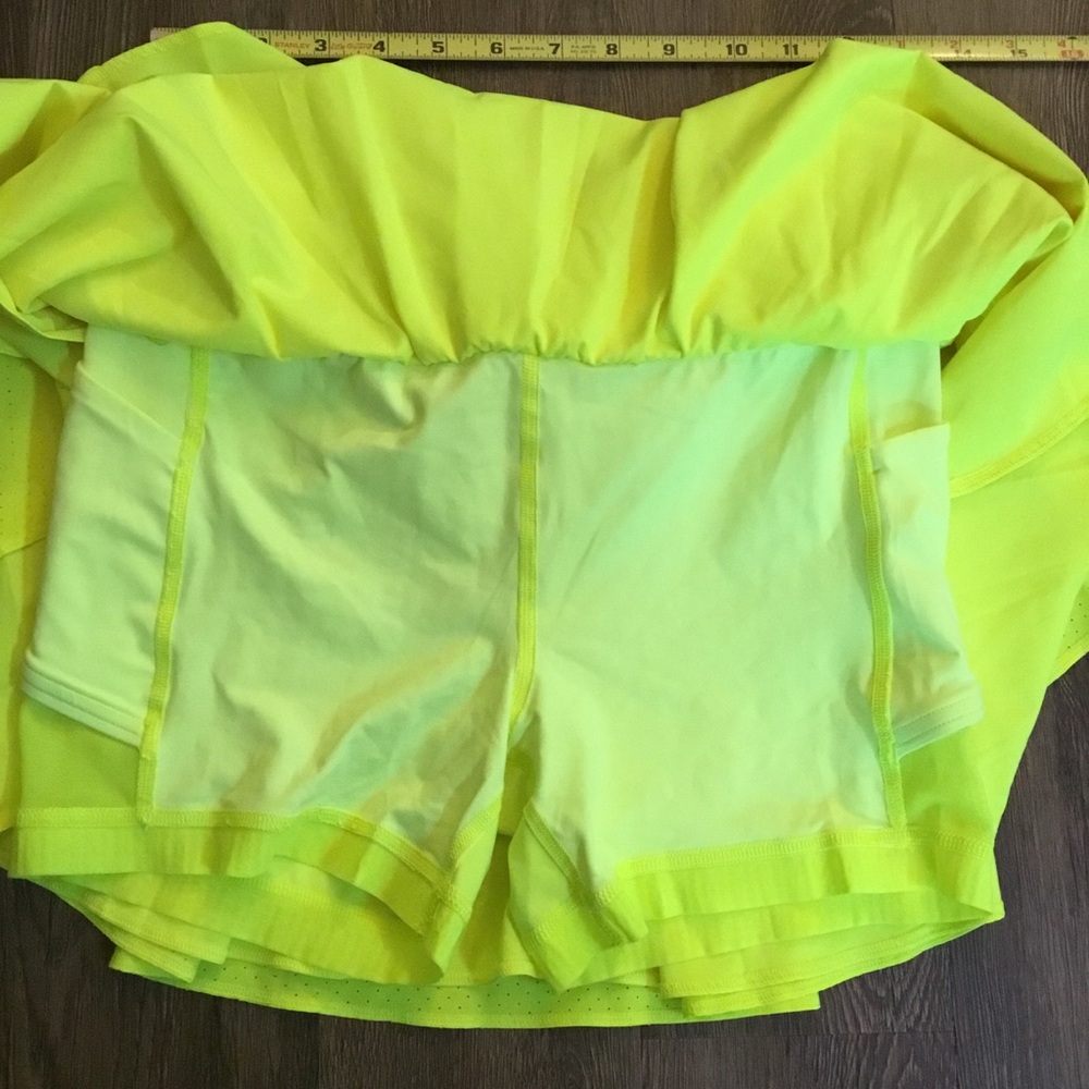 Lululemon Court Rival Perforated High-Rise Skirt Long Highlight Yellow - Picture 11 of 11